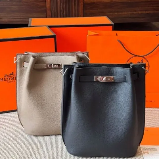 Hermes Kelly Move Black Shoulder Bag