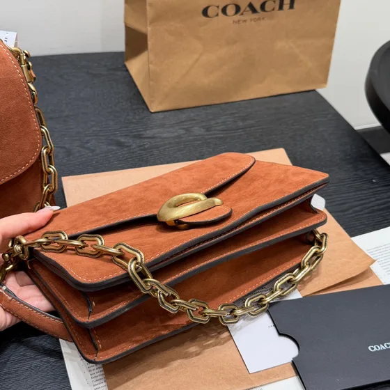 Coach Chain Tabby Coklat Shoulder Bag
