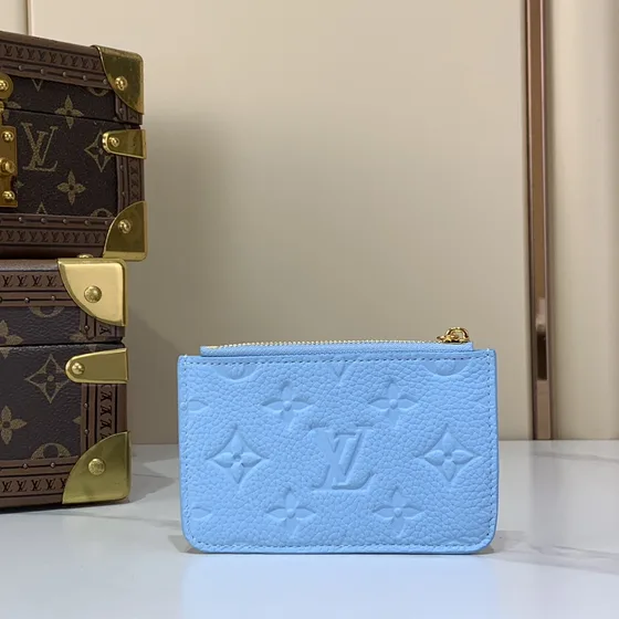 Louis Vuitton Card Holder Light Blauw