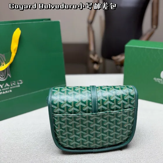 Goyard Belvedere Mm Verde Crossbody