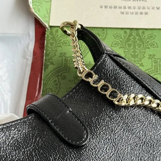 Gucci Gg Marmont Carteira On Chain Preto Woc