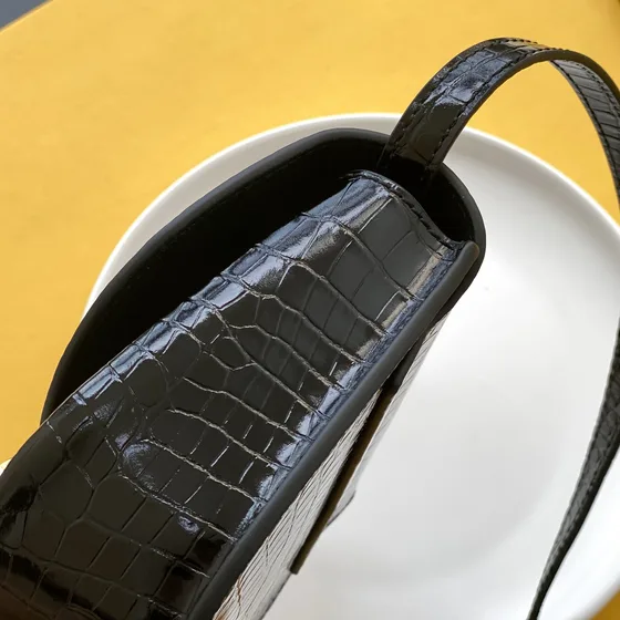 YSL Kaia Small Satchel Hitam Crossbody
