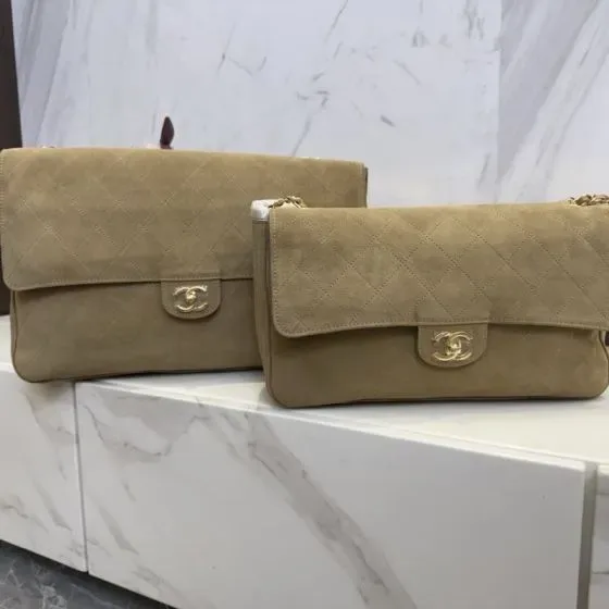 Chanel Classic Flap Khaki Flap Bag