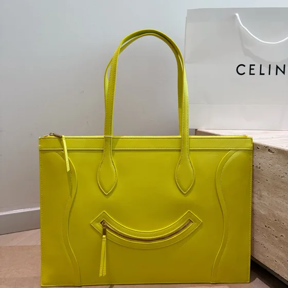 Celine Luggage Tote Blue Tote Bag