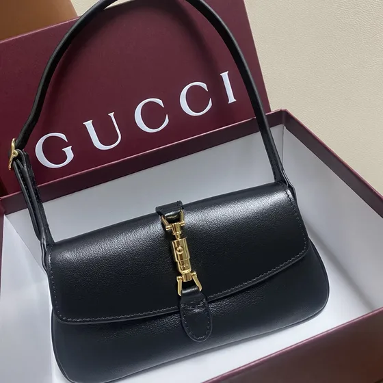 Gucci Jackie 1961 Mini Borsa a spalla Nero 21.5cm Borsa a spalla