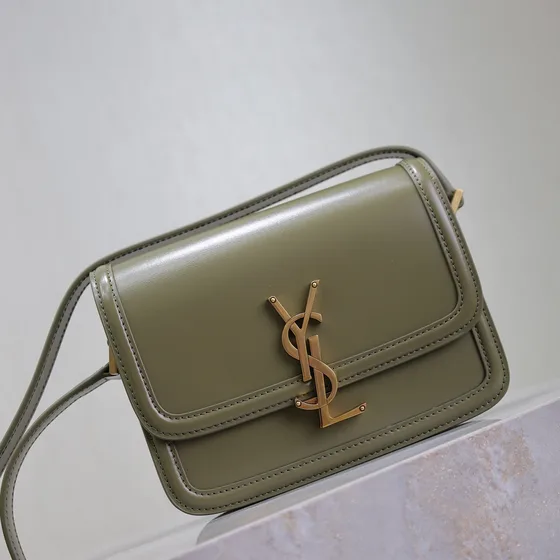 YSL Solferino Satchel Olive สีเขียว Crossbody