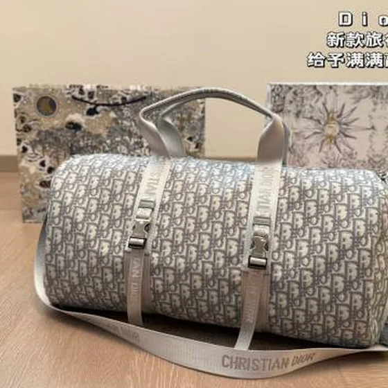 Dior Oblique Weekender Gray travel