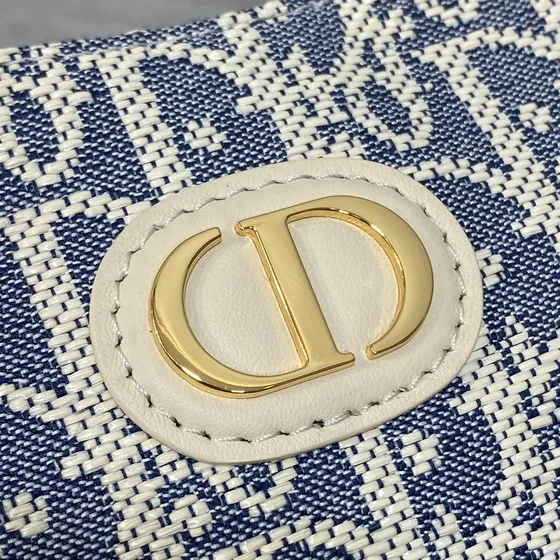 Dior Diorstar Hobo Bag With Chain Blå Hobo