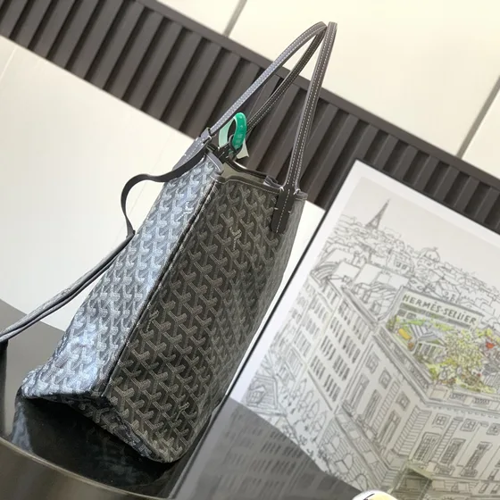 Goyard Saint Louis Grey Tote Bag
