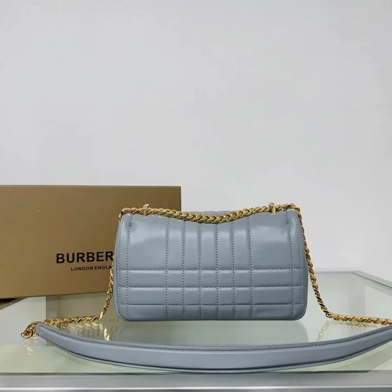 Burberry Lola Bag Light Gray Crossbody