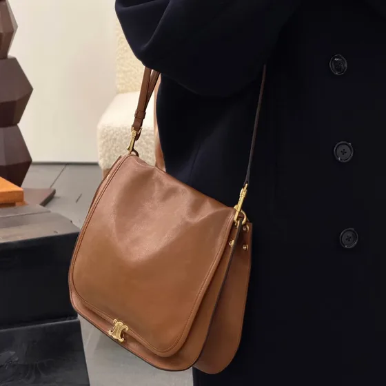Celine Triomphe Marron Sac épaule