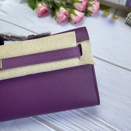 Hermes Kelly To Go Violet Sac épaule