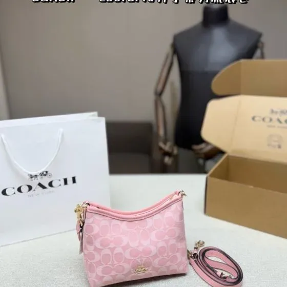 Coach Mini Signature Crossbody Bag Pink Crossbody