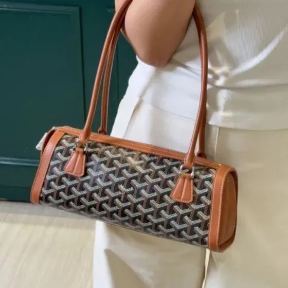 Goyard Saint Martin Bag Black And Brown Shoulder Bag