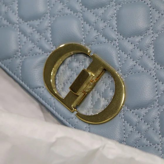 Dior Dior Caro Light สีฟ้า Crossbody