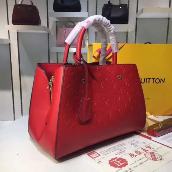 Louis Vuitton Montaigne Rood Bovenhandgreep