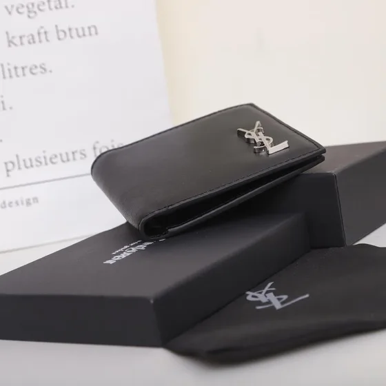 YSL Cassandre East West Wallet Black Wallet