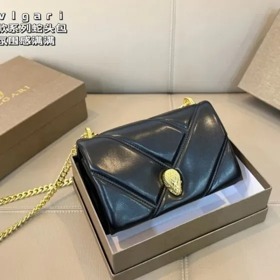 Bvlgari Serpenti Cabochon Black Crossbody