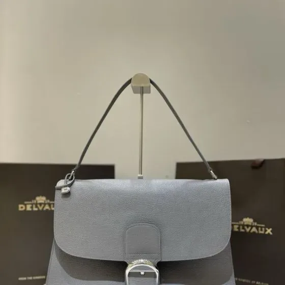 Delvaux Le Mutin Grey Shoulder Bag