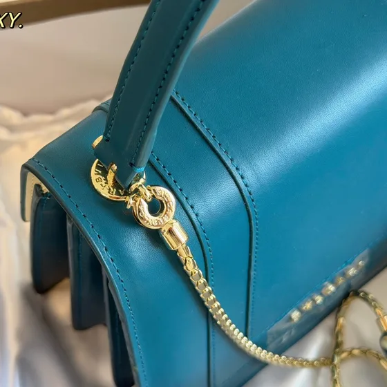 Bvlgari Serpenti Forever Alça superior Bag Teal/Branco Alça superior