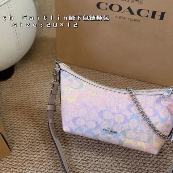 Coach Caitlin Pastel Multicolor 20 12cm Shoulder Bag