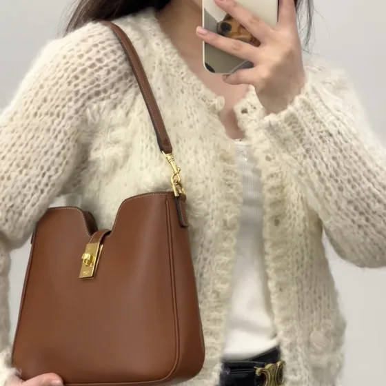 Celine Camille 16 Soft Caramel Shoulder Bag