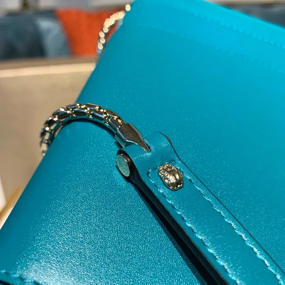 Bvlgari Serpenti Forever Turquoise Shoulder Bag