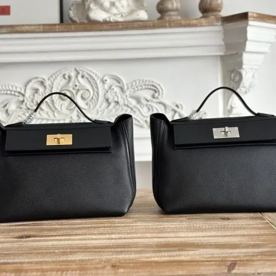 Hermes 24 24 Mini Black Top Handle