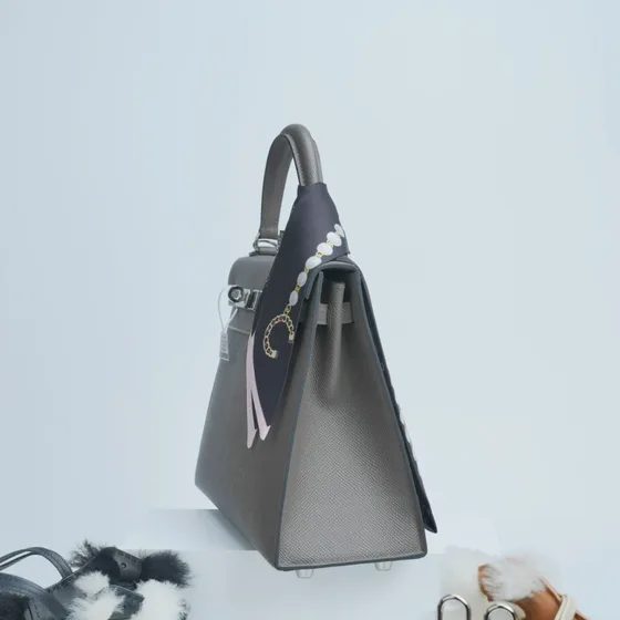 Hermes Kelly Gray Tophåndtag