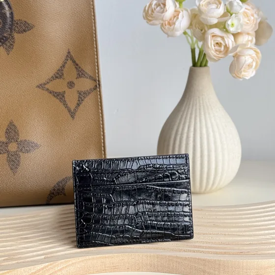YSL Cassandre Card Case Black Card Holder