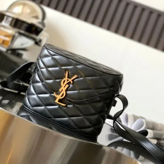 YSL Box Bag Quilted Leather Black Crossbody