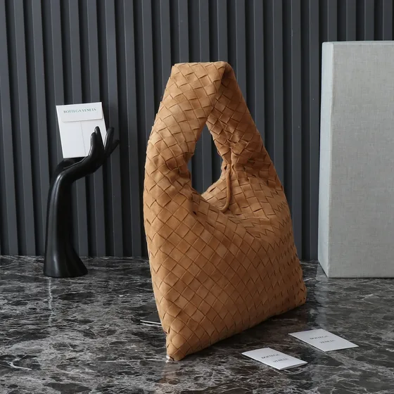 Bottega Veneta Small Hop Hobo Bag Camel Hobo