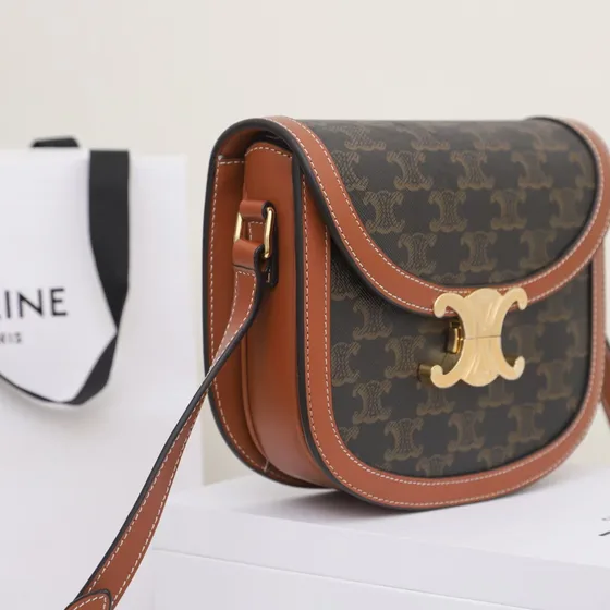 Celine Triomphe Marron Sac épaule