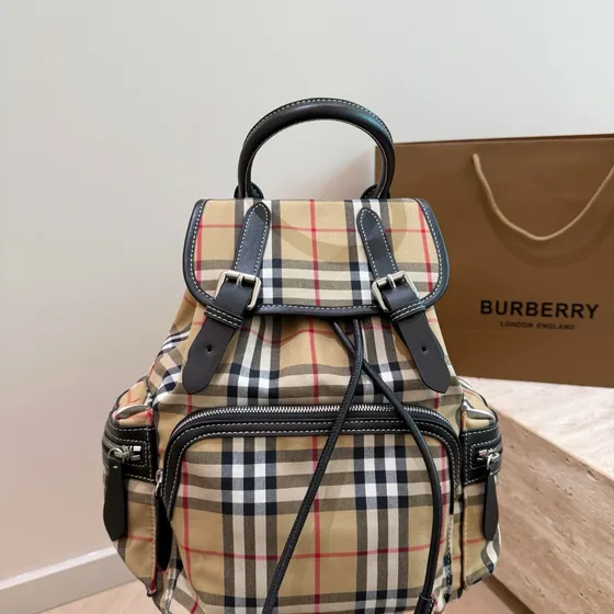 Burberry Vintage Check Mochila Archive Bege Mochila