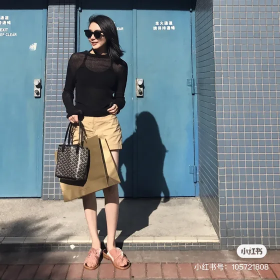 Goyard Anjou Mini Noir/Marron Sac cabas