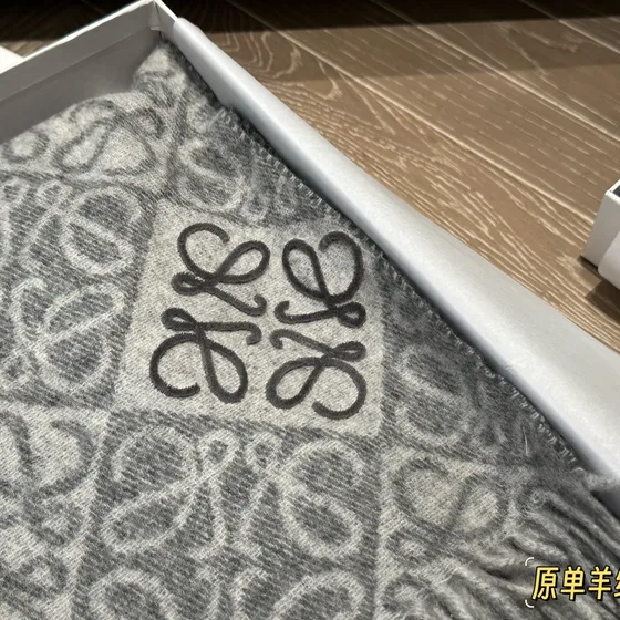 Loewe Anagram Scarf Grey