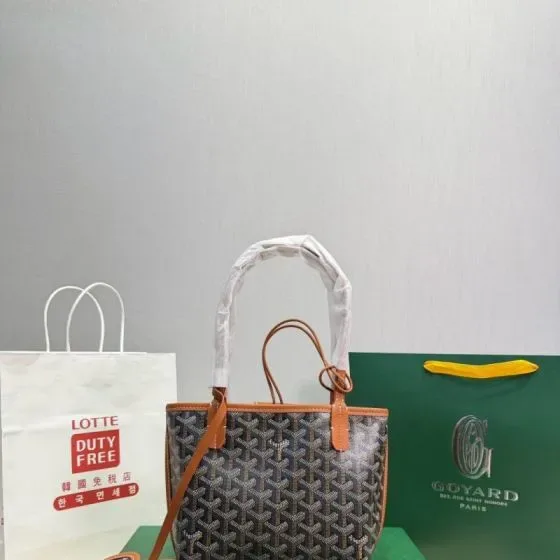 Goyard Anjou Mini Brown Tote Bag