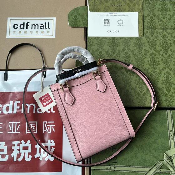 Gucci Ophidia Mini Bolsa tote Rosa Alça superior