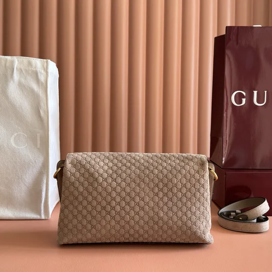 Gucci Gg Marmont Chain Borsa a spalla Beige Borsa a spalla