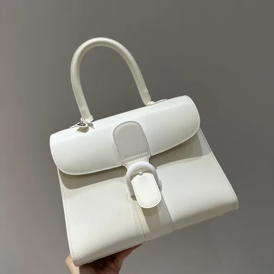 Delvaux Le Brillant White Top Handle