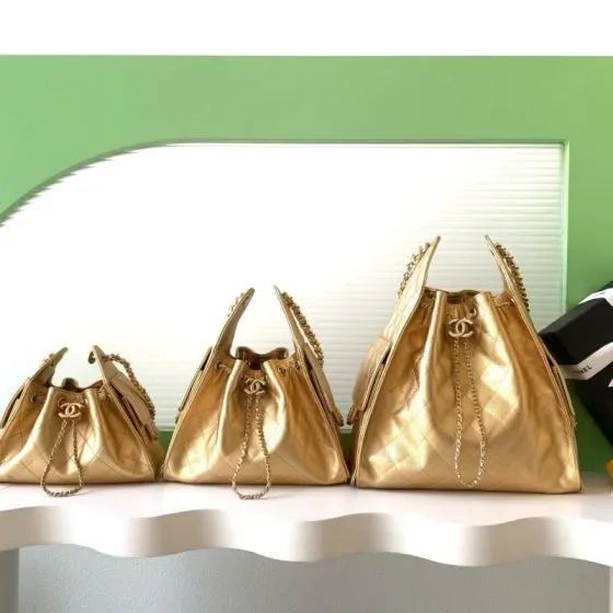 Chanel 25 Bag Gold Hobo