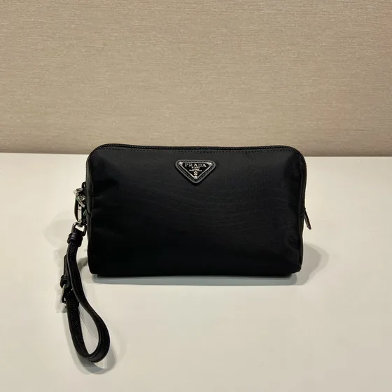 Prada Nylon Pouch Black Pouch
