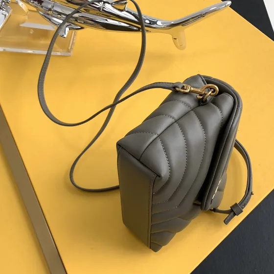 YSL Loulou Toy Gray Crossbody
