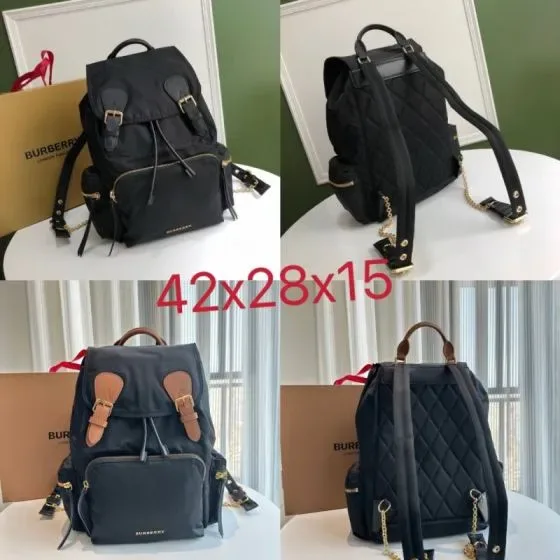 Burberry Rucksack Backpack Black 42x28x15cm Backpack
