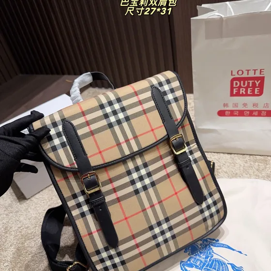 Burberry Vintage Check Backpack Beige 27 31cm Backpack