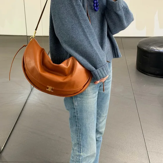 Celine Medium Strap Romy Bag Tan Shoulder Bag