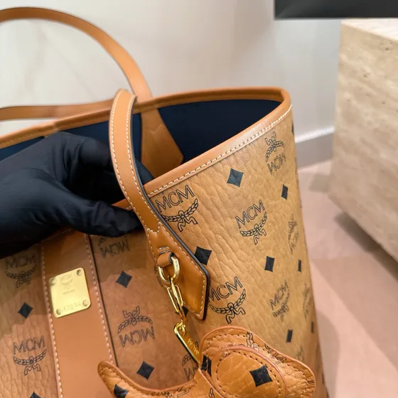 MCM Toni Tote Cognac Shopperveske