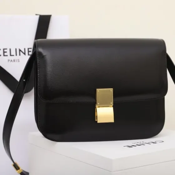 Celine Classic Box Black Shoulder Bag