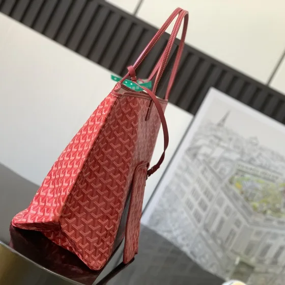 Goyard Saint Louis Gm Red Tote Bag