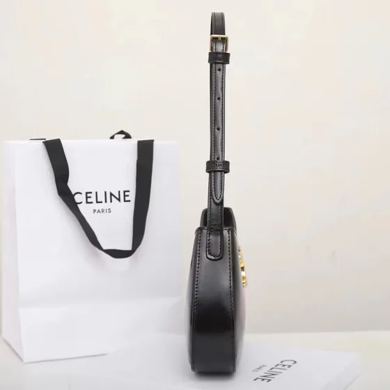 Celine Triomphe Negro Bolso bandolera